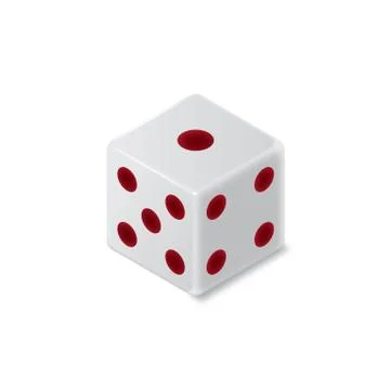 Three dimensional dice Stock Illustration