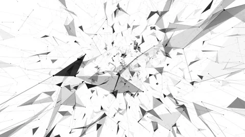 Three-dimensional distorted space.Animated computer background. Stock Footage 102670865