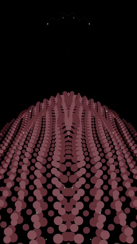 Three Dimensional Dot Array Circuit Trace Video stock 342701714
