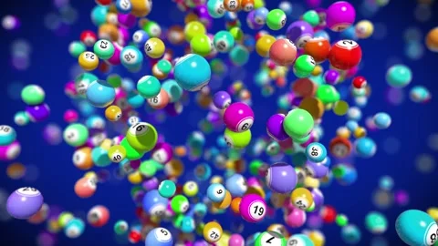 Three dimensional exploding bingo balls 스톡 동영상 266907783