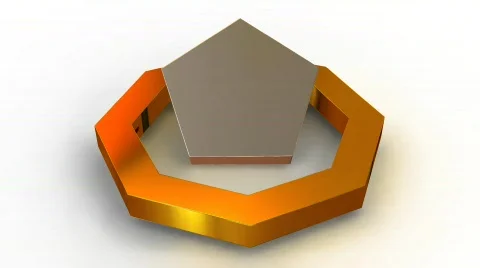 Three-dimensional figure.  Stock Footage 781073