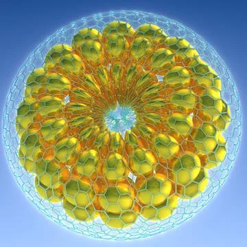 Three-dimensional fractal Stock Illustration