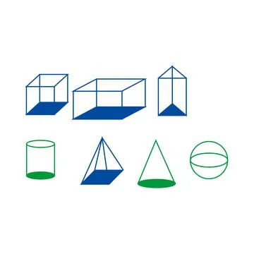 Three-dimensional geometric object. Illustration of cubes Stock Illustration