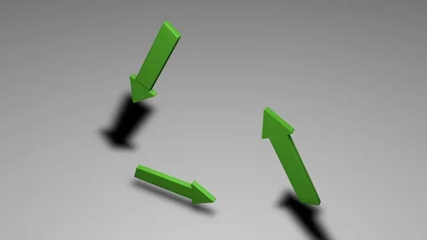 Three-dimensional green arrows. the symbol of recycling Stock-Footage 111036211