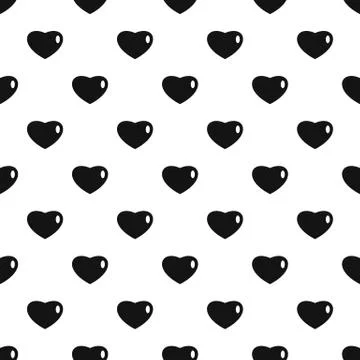 Three-dimensional heart pattern seamless Illustrazione stock