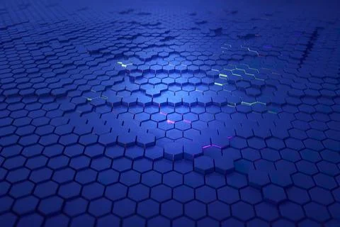 Three-dimensional hexagonal pattern 스톡 일러스트