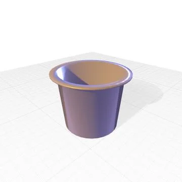 Three dimensional illustration image of a bucket Stock Illustration