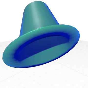 Three dimensional illustration image of a hat Stock Illustration