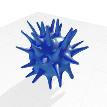 Three dimensional image of Corona pandemic virus Stock Illustration