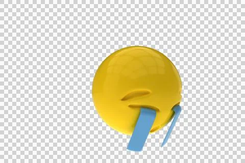 Three dimensional image of crying icon Stock Illustration