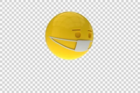 Three dimensional image of emotag with protective mask Stock Photos