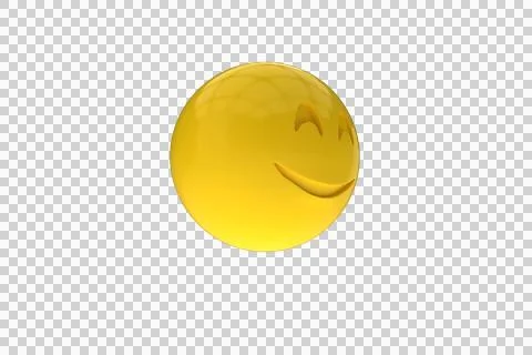Three dimensional image of happy emoticon Stock Photos