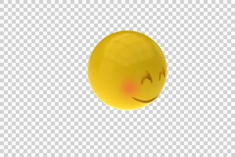 Three dimensional image of happy smiley face Stock Photos