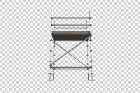 Three dimensional image of scaffolding structure Stock Illustration