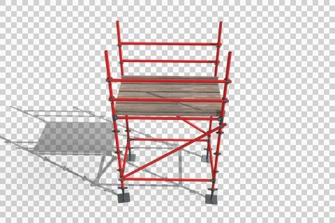 Three dimensional image of scaffolding structure イラスト素材