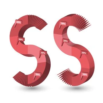 Three dimensional Infographics elements in vector 스톡 일러스트