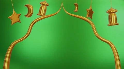 Three-dimensional Islamic ornament. 4k Stock Footage 235767796