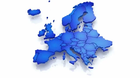 Three-dimensional map of Italy. Stock Footage 48749021