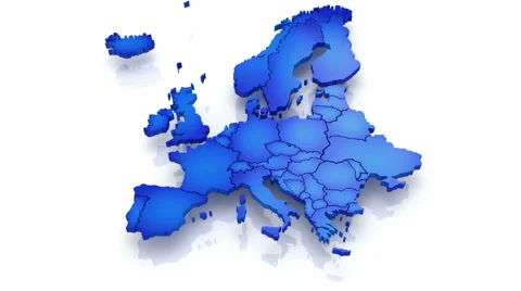 Three-dimensional map of Spain. Stock Footage 48749759