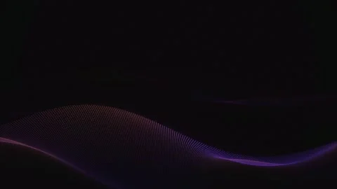 A three dimensional mathematical wave surface of glowing particles Stock Footage 342211796