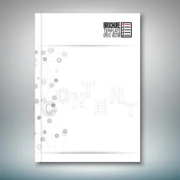 Three dimensional mesh stylish word content. Brochure, flyer or report for Stock Illustration