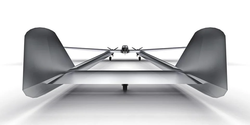 Three-dimensional model of the bomber aircraft of the second world war. Shiny Illustrazione stock