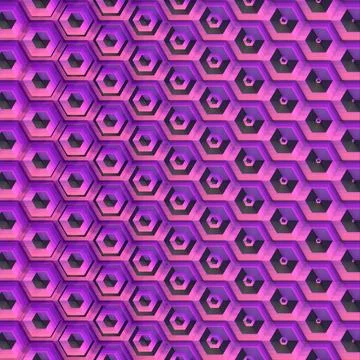 Three-dimensional modules change shape in space. 3d rendering illustration Illustrazione stock