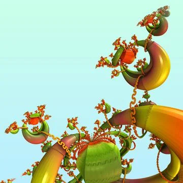 Three-dimensional Mountain Stock Illustration
