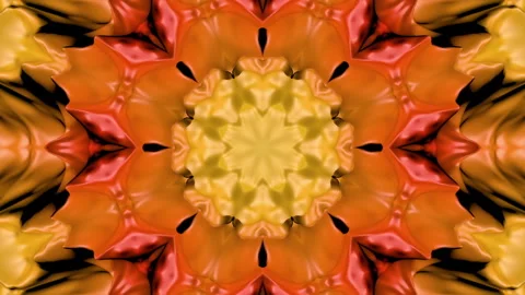 Three-dimensional pattern of star figures slowly moving. abstract kaleidoscope b Stock Footage 94729588