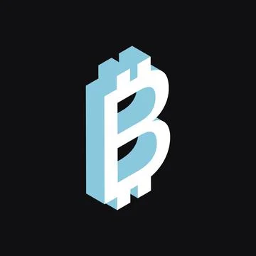 Three-dimensional payment symbol. Isolated cryptocurrency sign Stock Illustration