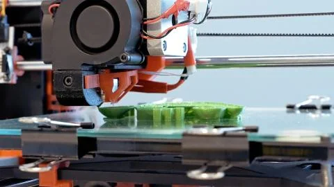 Three dimensional plastic 3d printer Stock Photos