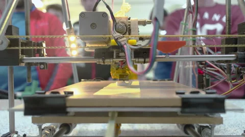 Three Dimensional Printer Video stock 56189635