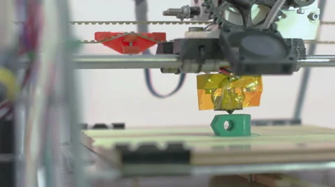 Three Dimensional Printer Stock Footage 56195142