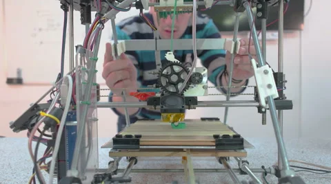 Three Dimensional Printer Stock Footage 56259117