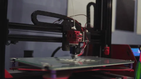 Three dimensional printer Stock Footage 89656261