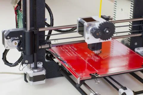 Three dimensional printer Stock Photos