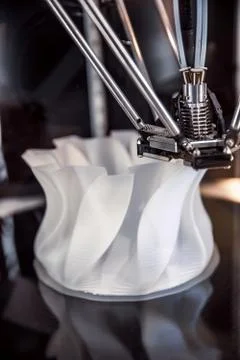 Three dimensional printing machine Stock Photos