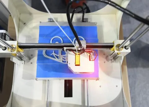 Three dimensional printing machine,3D printer. Stock Photos