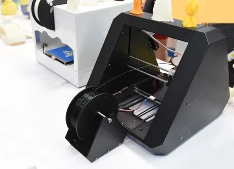 Three dimensional printing machine,3D printer. Stock Photos