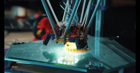 Three dimensional printing in process Stockfoto's