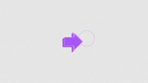 Three Dimensional Red Directional Arrow Pointer Callout Transparent Overlay 動画素材 346156801