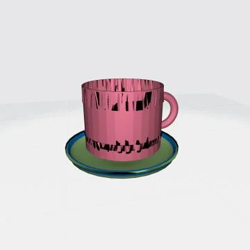 Three dimensional rendering work of a cup and soccer Stock Illustration