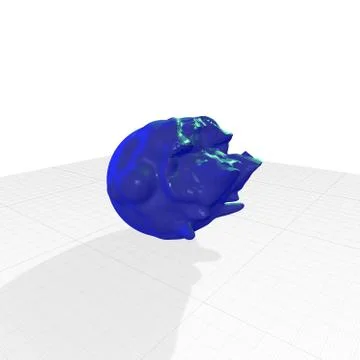 Three dimensional rendering work of an object Stock Illustration