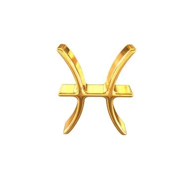 Three-dimensional sign of the zodiac. Stock Illustration