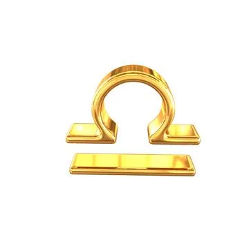 Three-dimensional sign of the zodiac. Stock Illustration