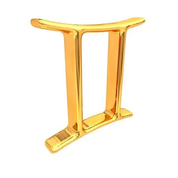 Three-dimensional sign of the zodiac. Stock Illustration