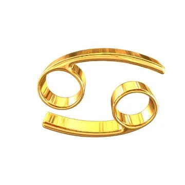 Three-dimensional sign of the zodiac. Stock Illustration