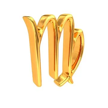 Three-dimensional sign of the zodiac. Stock Illustration