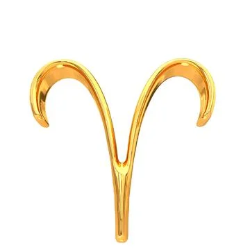 Three-dimensional sign of the zodiac. Stock Illustration