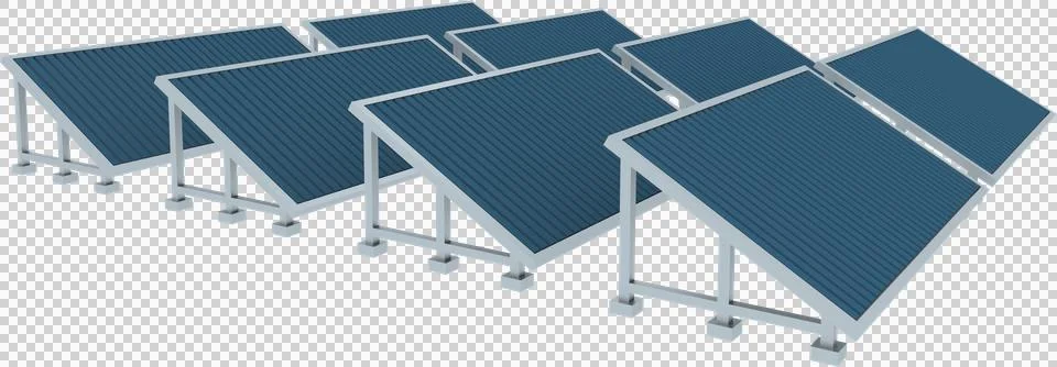 Three dimensional of solar panel Stock Illustration